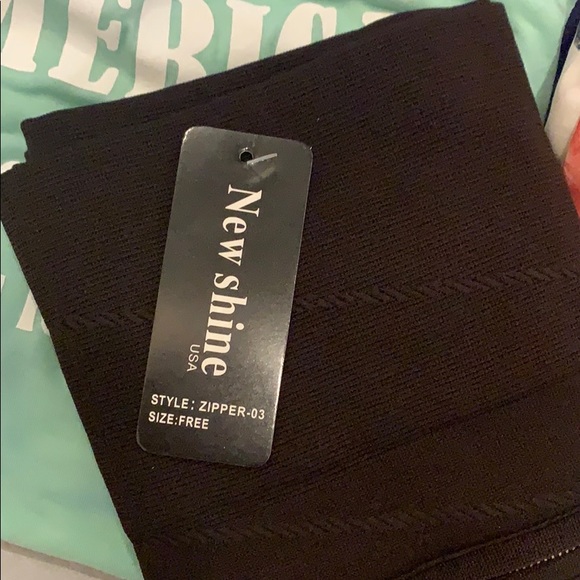 Brown dual Zipper leggings - Picture 3 of 3